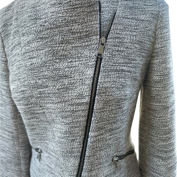 Banana Republic Asymmetric Zip Jacket Blazer Size 2 - Picture 9 of 10
